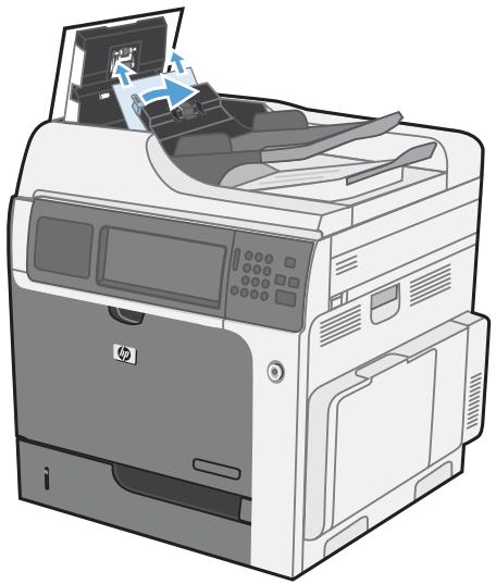 HP CM4540 - Elimination des bourrages dans le bac d'alimentation - 2