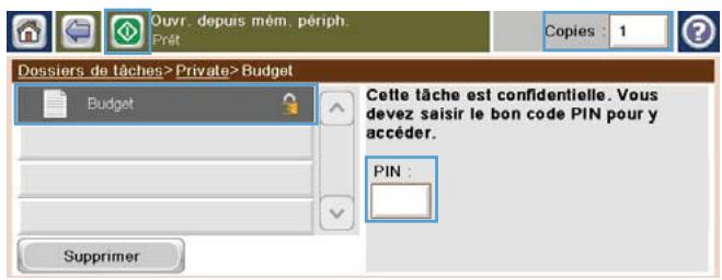HP CM4540 - Imprimer une tâche en mémoire - 4
