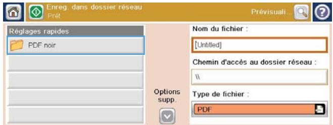 HP CM4540 - Envoi d'un document numérique vers un dossier réseau - 3