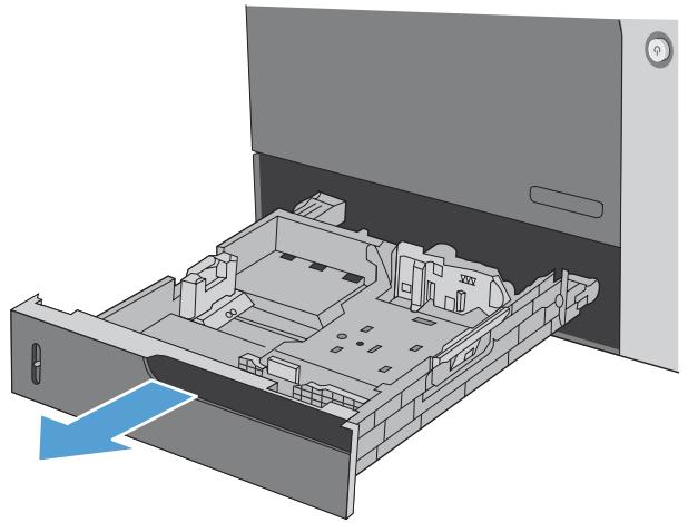 HP CM4540 - Chargement du bac 2 et des bacs 3, 4 et 5 (en option) avec le papier de format standard - 1