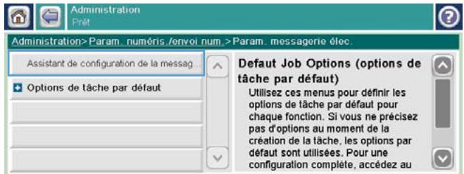HP CM4540 - Configuration des paramètres du serveur de courrier électronique - 4