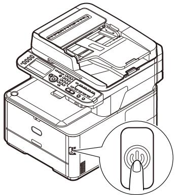 OKI MC332DN - VERIFICATION DU TEMOIN DEL DANS L'INTERRUPTEUR D'ALIMENTATION - 1