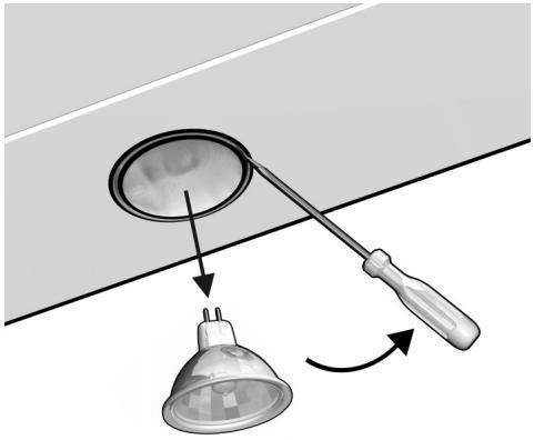 BOSCH DIC043650 - Replacing the light bulbs - 1