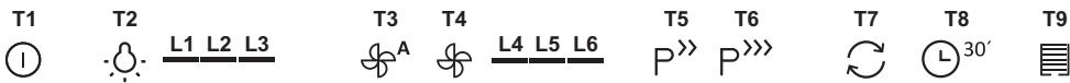 T1 T2 L1 L2 L3 T3 T4 L4 L5 L6 T5 T6 T7 T8 T9 ① A P >> P >> > ⇌ L³⁰′