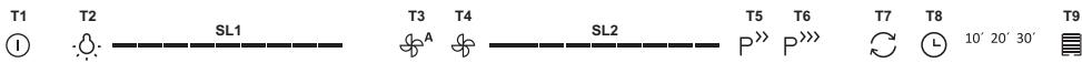T1 T2 SL1 T3 T4 SL2 T5 T6 T7 T8 T9 ① A P >> P >> 10' 20' 30'