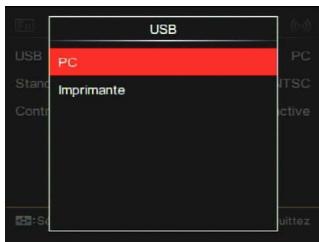 KODAK S1 - Réglages du mode USB - 1