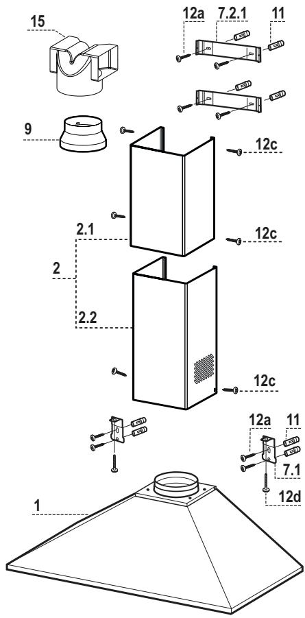 FRANKE SIRIO FDS 954 XS - Ingombro - 2
