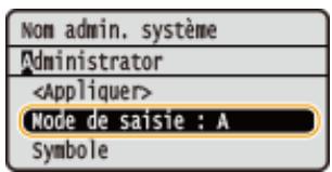 CANON LBP251DW - Changement du mode de saisie - 1