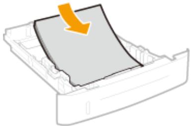 CANON LBP251DW - Chargez le papier de telle manière que les bords de la pile de feuilles soient alignés sur l'avant de la cassette à papier. - 1
