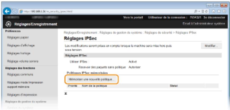 CANON LBP251DW - Cochez la case [utiliser ipsec] et cliquez sur [OK]. - 2