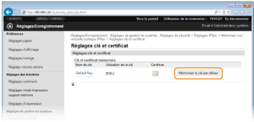 CANON LBP251DW - Utilisation d'une paire de clés et de certificats CA pré-installés en vue de l'authentification - 1