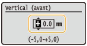 CANON LBP251DW - Vérification de la direction et de la distance à régler - 5