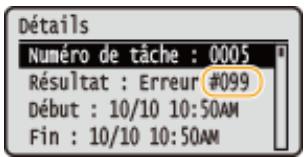 CANON LBP251DW - Si un code d'erreur apparait - 1