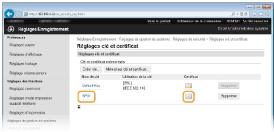 CANON LBP251DW - Joignez le fichier stocké et soumettez la demande à l'autorité de certification. - 1