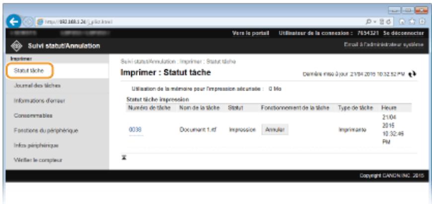 CANON LBP251DW - Vérification de l'objet actuel des documents d'impression - 2