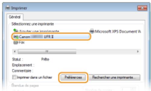 CANON LBP251DW - Ouvrez un document dans une application et affichez la boîte de dialogue d'impression. - 1