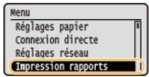 CANON LBP251DW - Initialiser les réglages réseau - 1