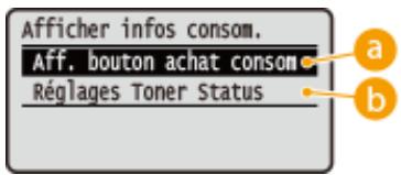 CANON LBP251DW - Réglages toner status - 2