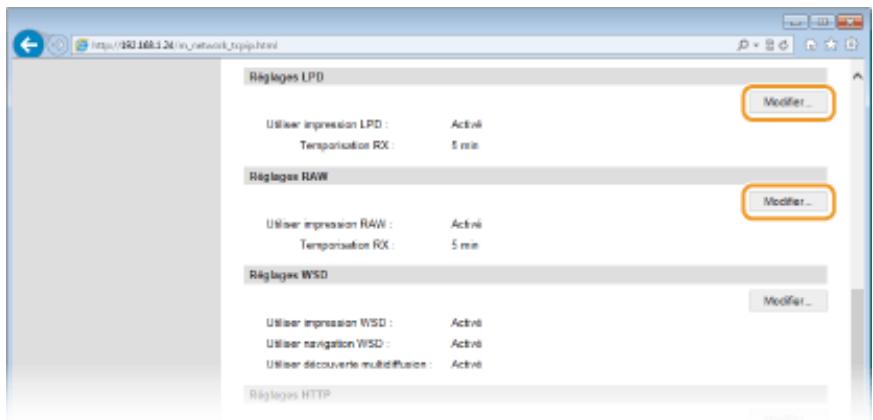 CANON LBP251DW - Configuration de LPD ou RAW - 1