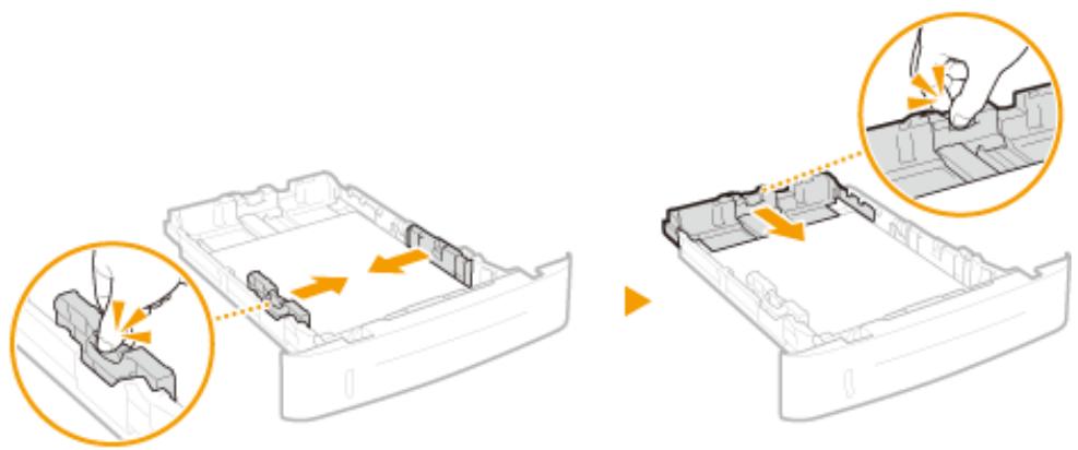 CANON LBP251DW - Alignez les guides papier sur les bords du papier. - 1
