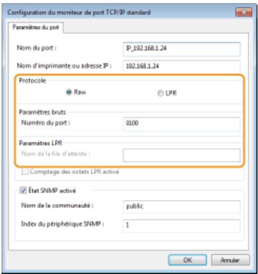 CANON LBP251DW - Modification du type ou du numéro de port - 2
