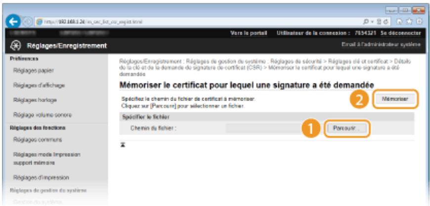 CANON LBP251DW - Joignez le fichier stocké et soumettez la demande à l'autorité de certification. - 3