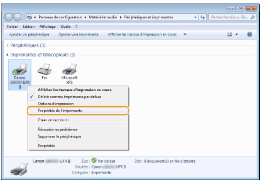 CANON LBP251DW - Pour effectuer la gestion des numéros de service en utilisant un serveur d'impression - 1