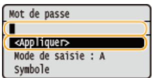 CANON LBP251DW - Saisissez le mot de passe, sélectionnez, puis appuyez sur OK. - 1