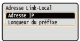 CANON LBP251DW - Affichage des réglages IPV6 - 3