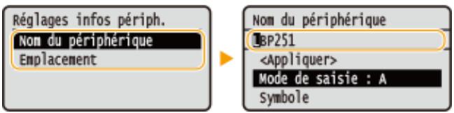 CANON LBP251DW - Réglages infos sur le périphérique - 2