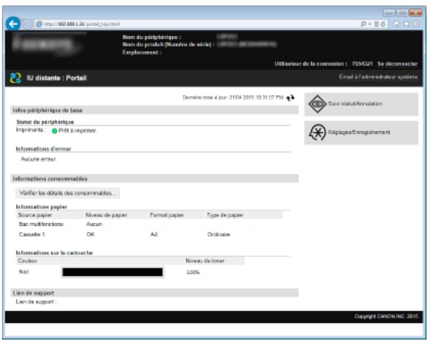 CANON LBP251DW - Cliquez sur [se connecter] - 1