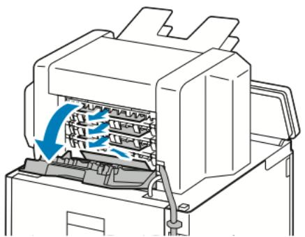 XEROX B600V - Résolution des incidents papier dans le module à casiers - 1