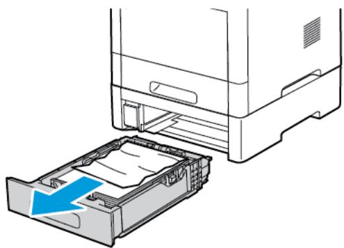 XEROX B600V - Élimination des bourages papier dans la zone des magasins 2-5 - 2