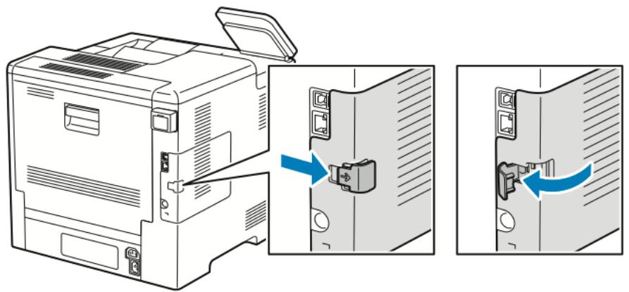 XEROX B600V - Retrait de l'adaptateur réseau sans fil - 2