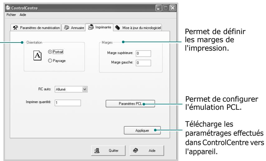 XEROX WORKCENTRE PE120 - Onglet Imprimante - 1