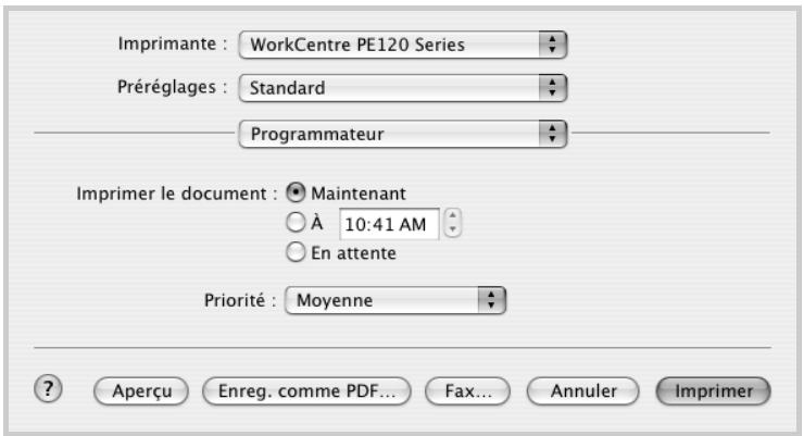 XEROX WORKCENTRE PE120 - Programmation d'une tâche d'impression - 1