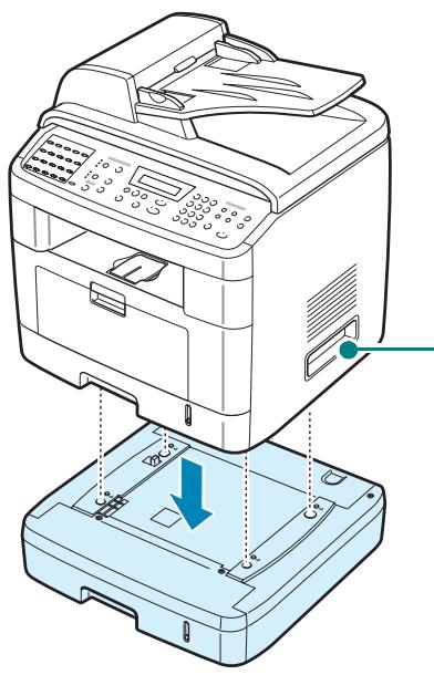 XEROX WORKCENTRE PE120 - Installation d'un bac optionnel - 3