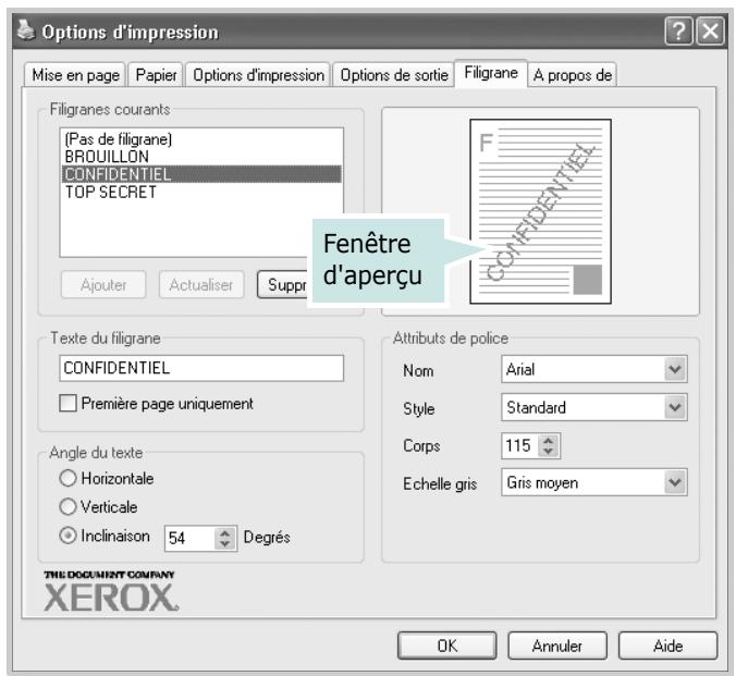 XEROX WORKCENTRE PE120 - Utilisation d'un filigrane existant - 1
