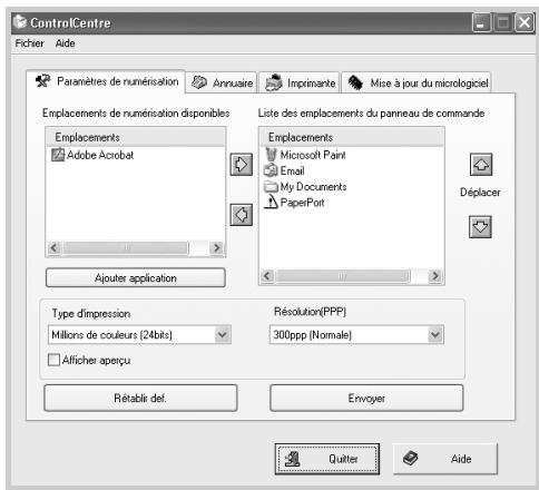XEROX WORKCENTRE PE120 - Dans Programmes, sélectionnez Xerox WC PE120 Series, puis ControlCentre. - 1