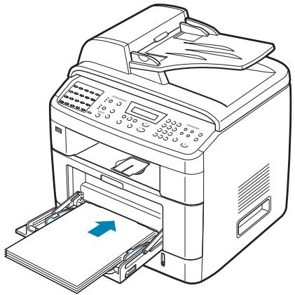 XEROX WORKCENTRE PE120 - Chargez le support d'impression face à imprimer vers le haut. - 1