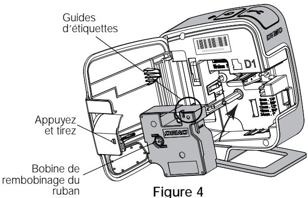 DYMO WIRELESS - Pour insérer la cassette d'étiquettes - 1