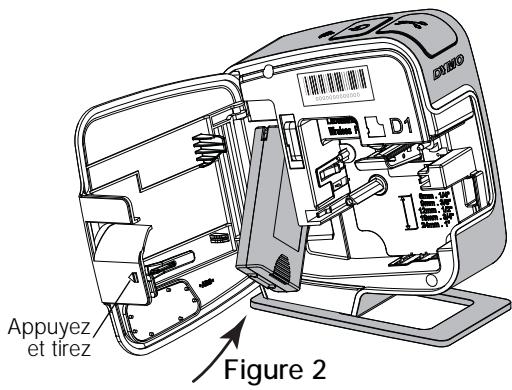 DYMO WIRELESS - Pour insérer la batterie - 1