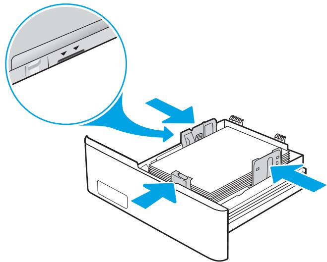 HP M454DW - Chargement de papier dans le bac 3 (facultatif) - 5