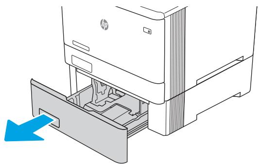 HP M454DW - Chargement de papier dans le bac 3 (facultatif) - 1