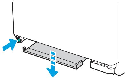 HP M454DW - Elimination des bourages papier dans les bacs 1 - 13.02 - 4
