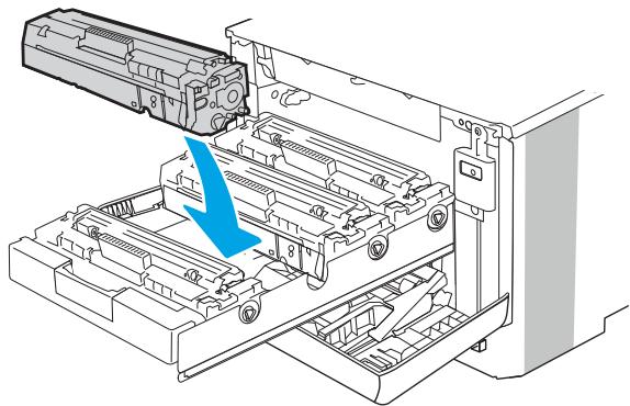 HP M454DW - Retrait et remplacement des cartouches de toner - 8