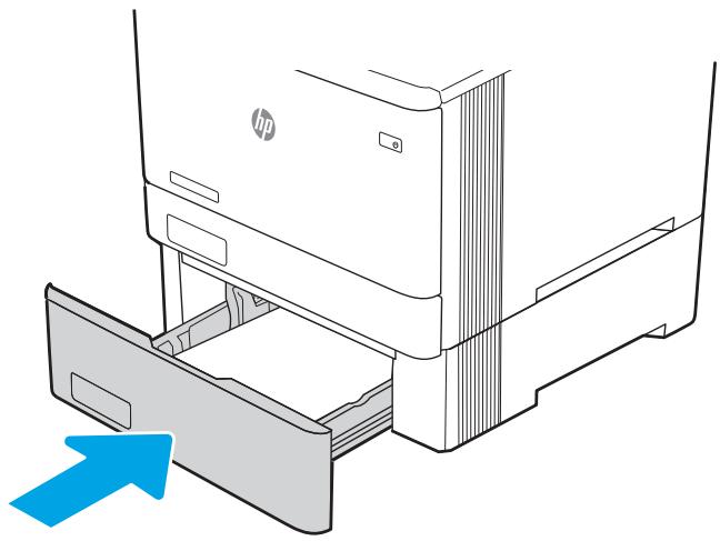 HP M454DW - Chargement de papier dans le bac 3 (facultatif) - 6