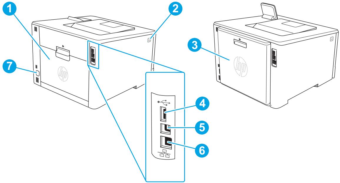 HP M454DW - Vue arrêté de l'imprimante - 1