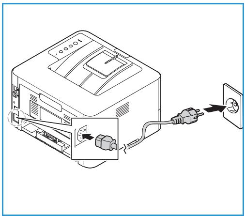 XEROX B210V - Mise sous tension de l'imprimante - 1