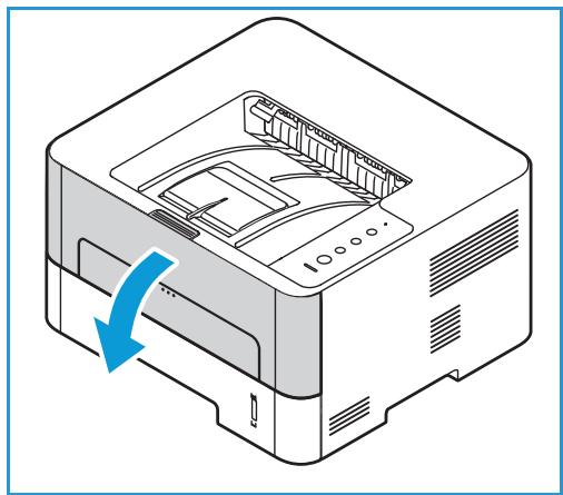 XEROX B210V - Dégagement des incidents papier dans la fente d'alimentation manuelle - 3